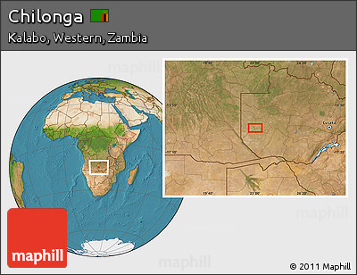 Satellite Location Map of Chilonga