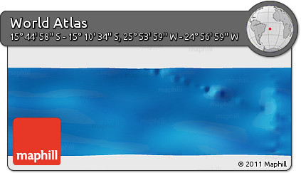 Physical Panoramic Map of the Area around 15° 27' 46" S, 25° 25' 29" W