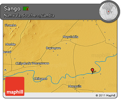 Physical 3D Map of Sango