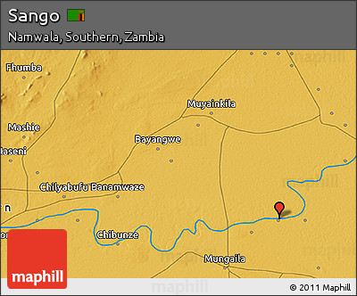 Physical 3D Map of Sango