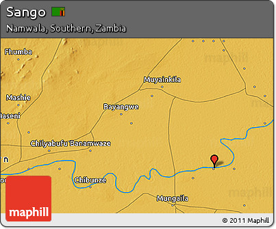Physical 3D Map of Sango