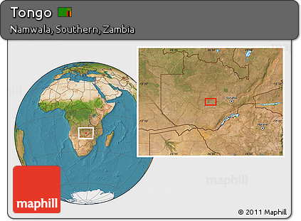 Satellite Location Map of Tongo