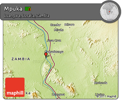 Physical 3D Map of Mpuka