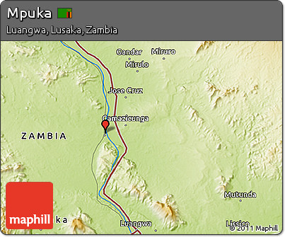 Physical 3D Map of Mpuka