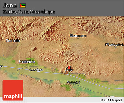Satellite 3D Map of Jone