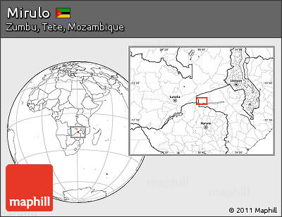 Blank Location Map of Mirulo