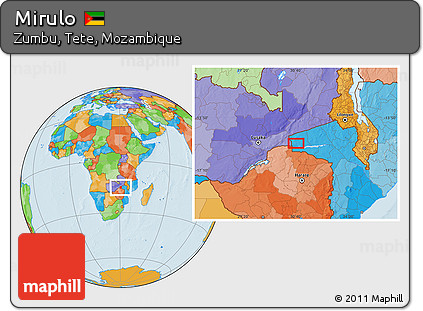 Political Location Map of Mirulo