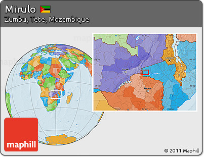 Political Location Map of Mirulo