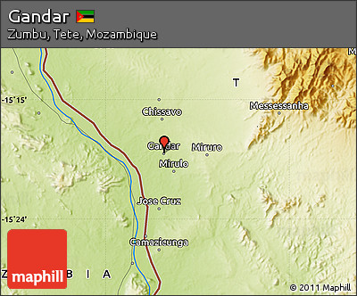 Physical Map of Gandar