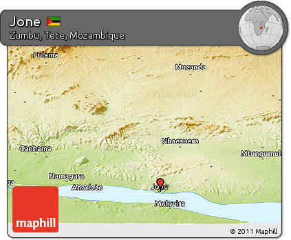 Physical Panoramic Map of Jone