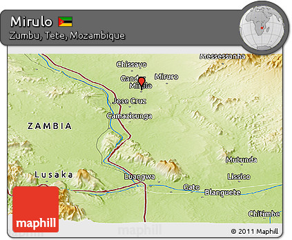 Physical Panoramic Map of Mirulo