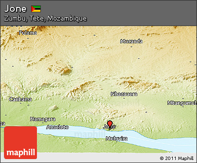 Physical Panoramic Map of Jone