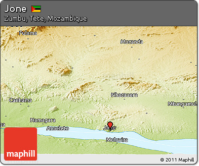 Physical Panoramic Map of Jone