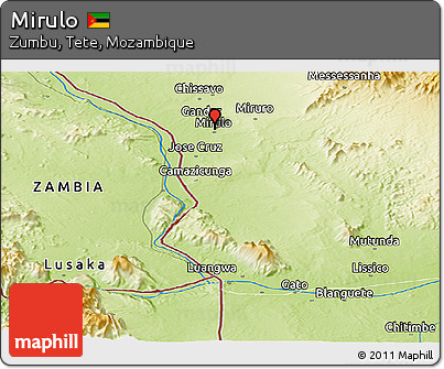 Physical Panoramic Map of Mirulo