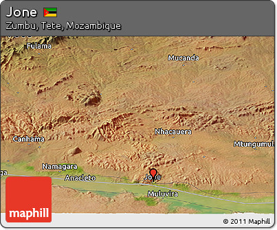 Satellite Panoramic Map of Jone
