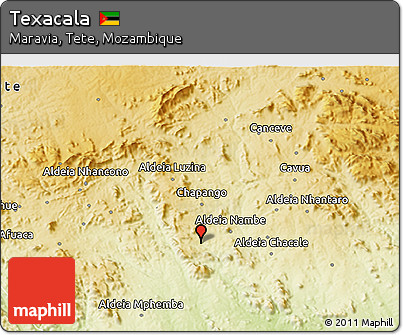 Physical 3D Map of Texacala