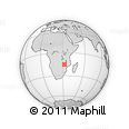 Outline Map of the Area around 15° 27' 46" S, 32° 22' 30" E, rectangular outline
