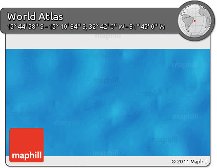 Shaded Relief 3D Map of the Area around 15° 27' 46" S, 32° 13' 30" W