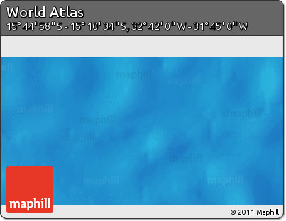 Shaded Relief 3D Map of the Area around 15° 27' 46" S, 32° 13' 30" W
