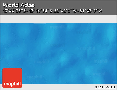 Shaded Relief 3D Map of the Area around 15° 27' 46" S, 32° 13' 30" W