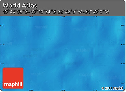 Physical Map of the Area around 15° 27' 46" S, 32° 13' 30" W