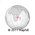 Outline Map of the Area around 15° 27' 46" S, 33° 13' 30" E, rectangular outline