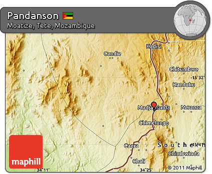 Physical Map of Pandanson