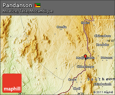 Physical Map of Pandanson