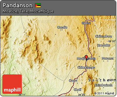 Physical Map of Pandanson