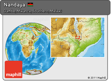 Physical Location Map of Nandaya