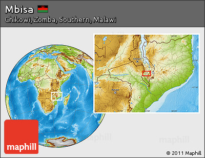 Physical Location Map of Mbisa