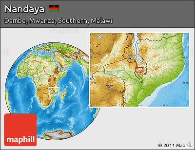 Physical Location Map of Nandaya