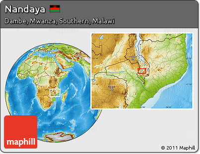 Physical Location Map of Nandaya