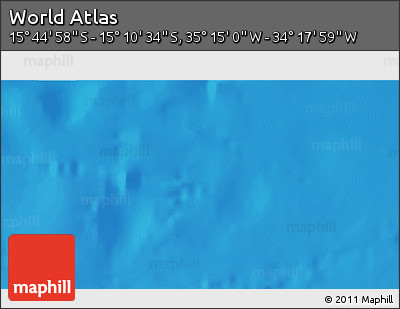 Physical 3D Map of the Area around 15° 27' 46" S, 34° 46' 29" W
