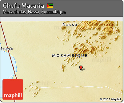 Physical 3D Map of Chefe Macaria
