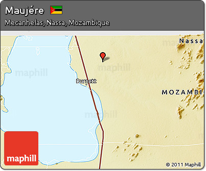 Physical 3D Map of Maujére