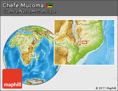 Physical Location Map of Chefe Mucoma