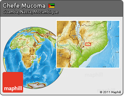 Physical Location Map of Chefe Mucoma