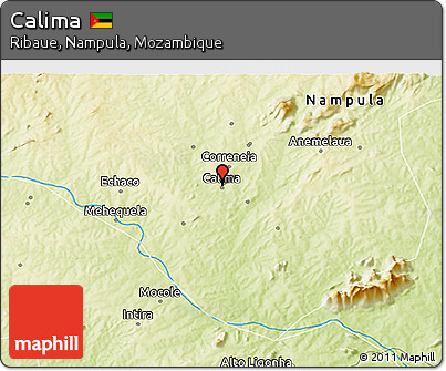 Physical 3D Map of Calima