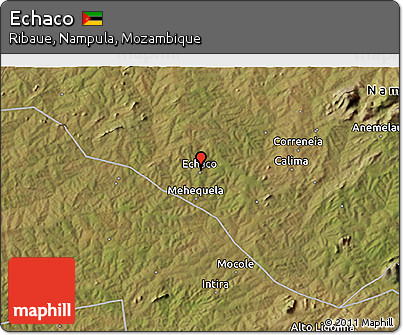 Satellite 3D Map of Echaco