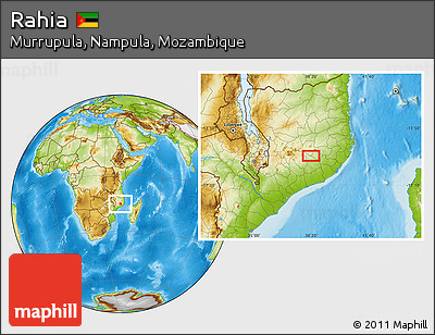 Physical Location Map of Rahia