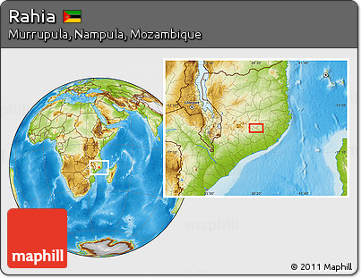 Physical Location Map of Rahia
