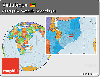 Political Location Map of Valiuléque