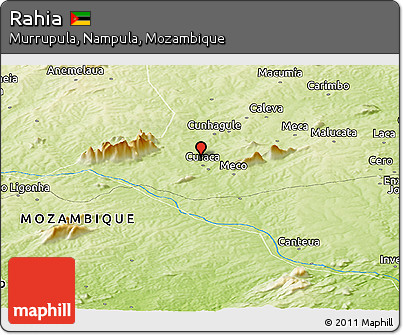 Physical Panoramic Map of Rahia