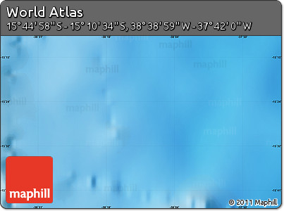 Physical Map of the Area around 15° 27' 46" S, 38° 10' 29" W