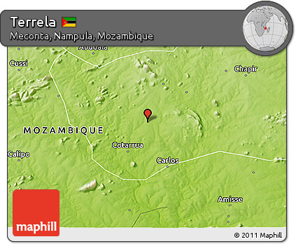Physical 3D Map of Terrela