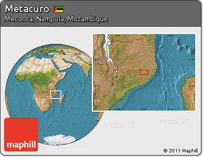 Satellite Location Map of Metacuro