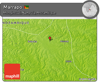 Physical 3D Map of Marrapo