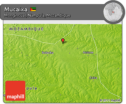 Physical 3D Map of Mucaixa