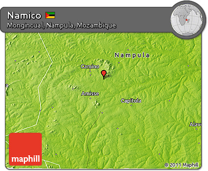 Physical 3D Map of Namico